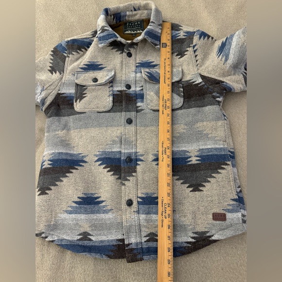 JACHS New York Wool Blend Shirt Southwestern Jacket M Native Navajo Nwt - Picture 5 of 6